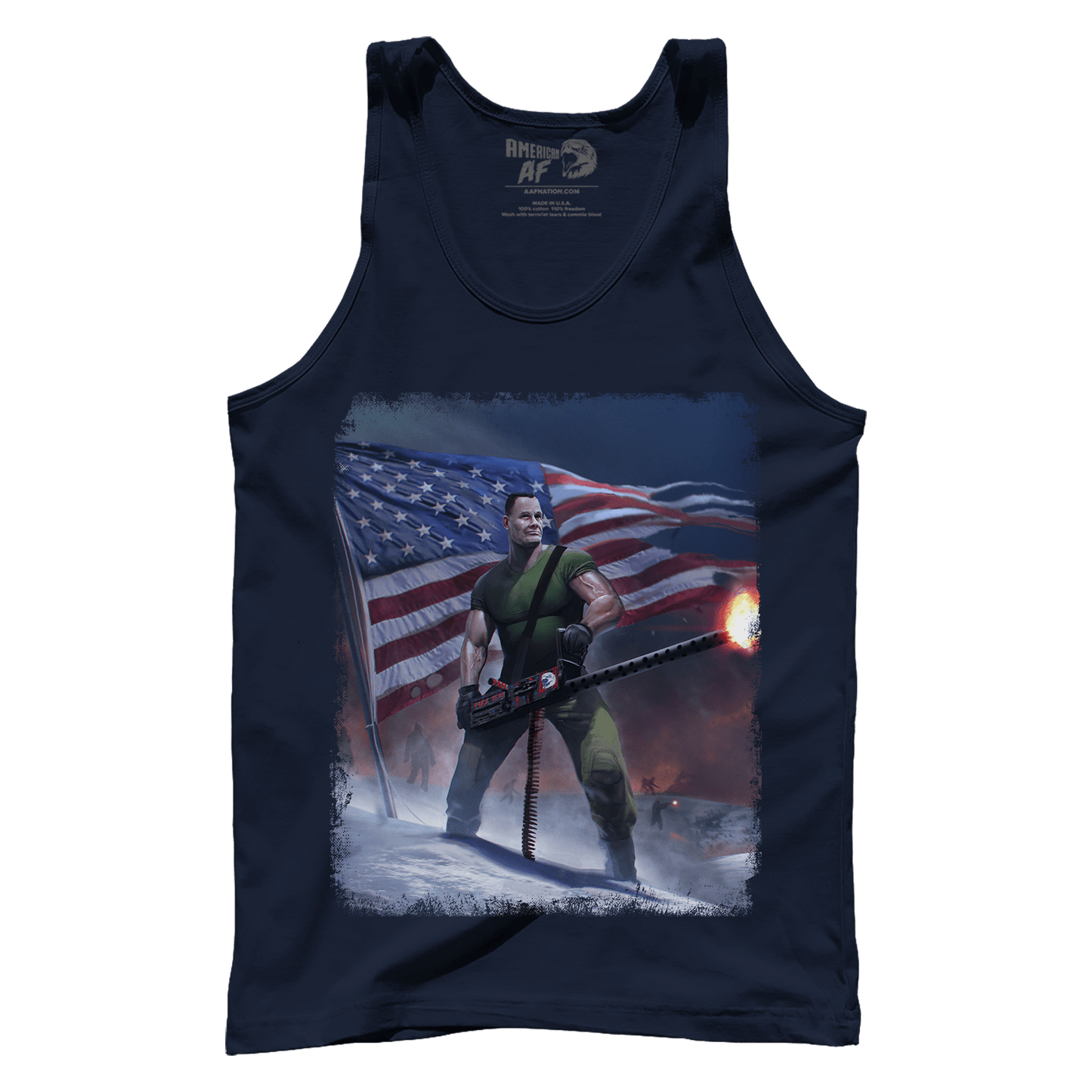 Apparel Premium Mens Tank / Navy / XS Chesty Puller Frozen Chosin' Zoom