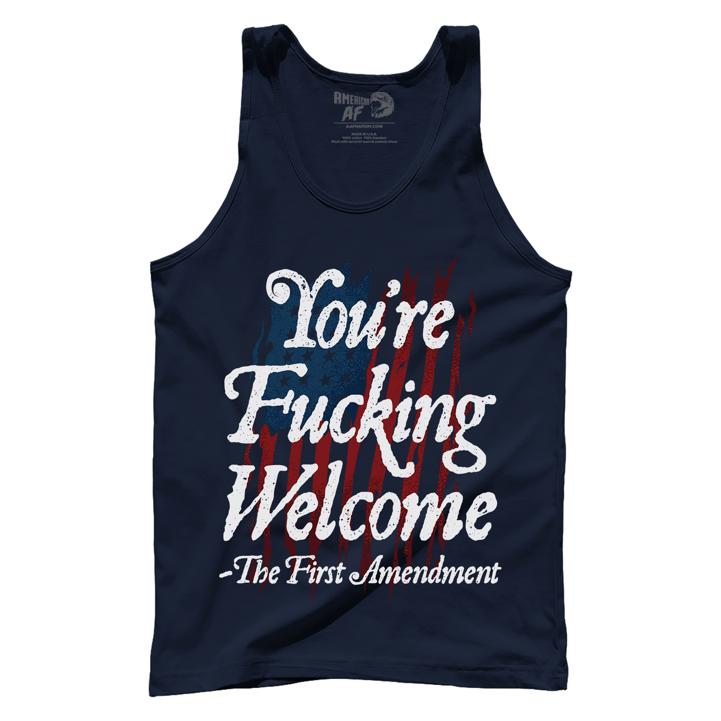 T-shirt Premium Mens Tank / Navy / XS You're Fucking Welcome