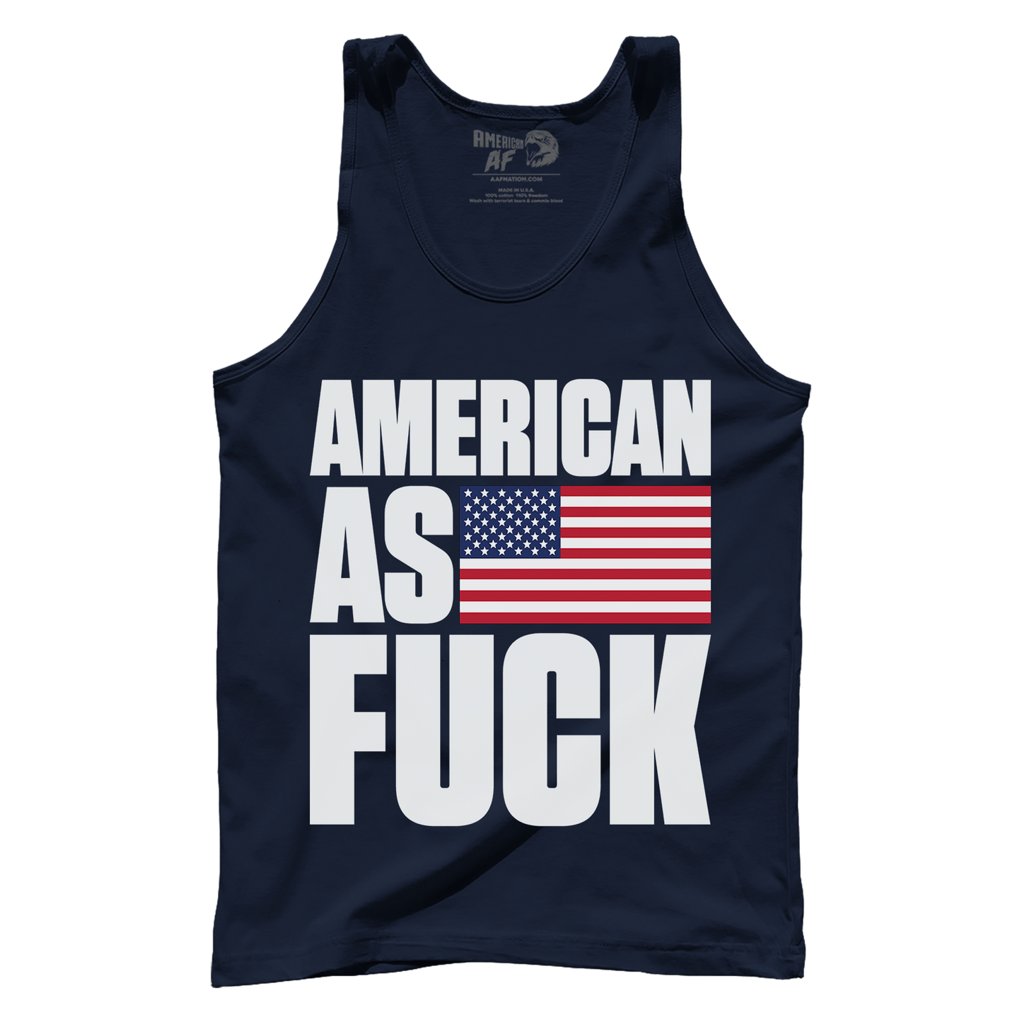 T-shirt Premium Mens Tank / Navy / XS American As F! RAW