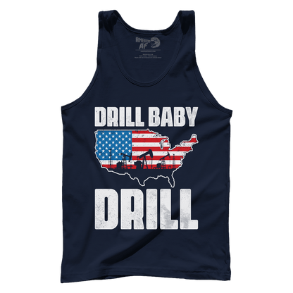 T-shirt Premium Mens Tank / Navy / XS Drill Baby Drill