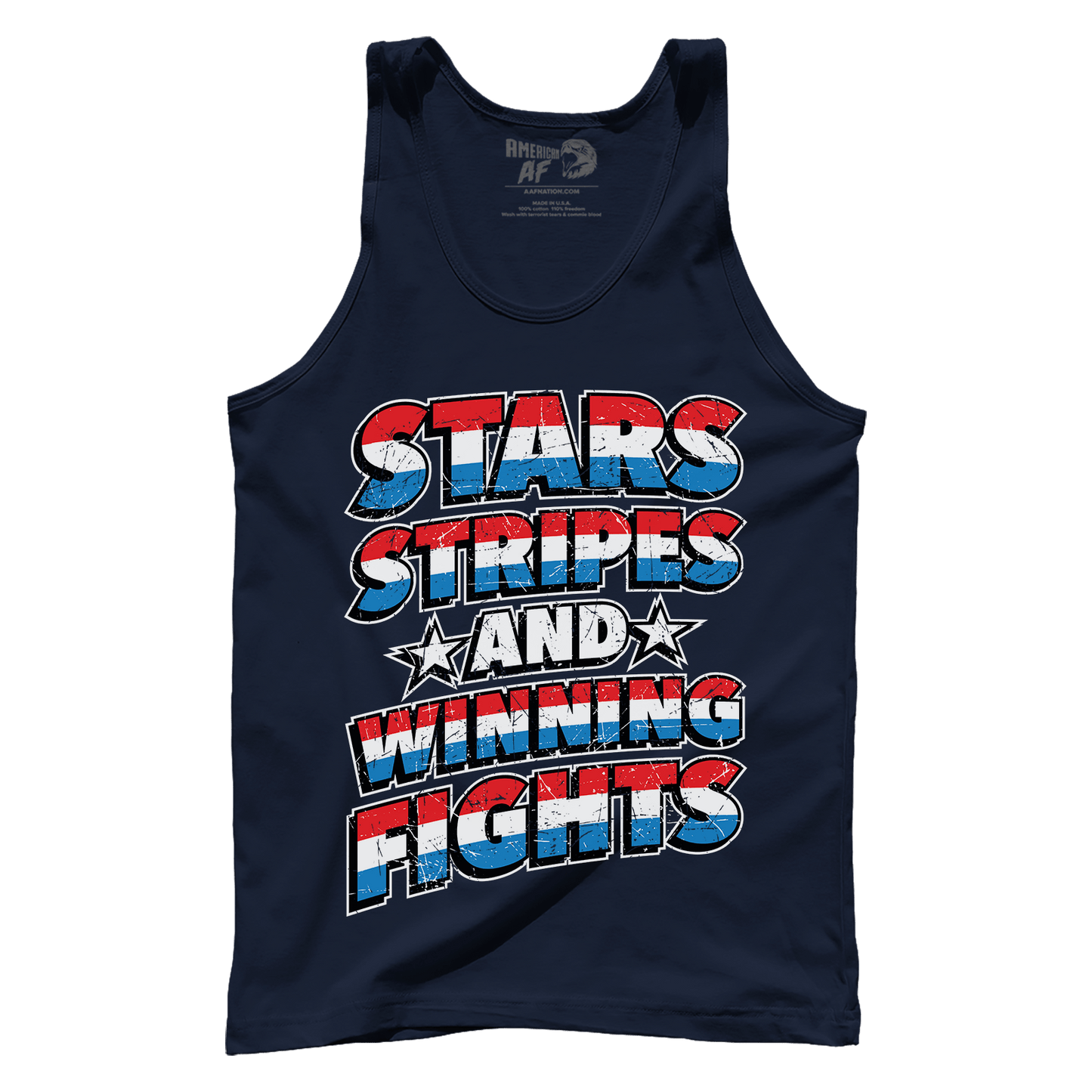 T-shirt Stars Stripes and Winning Fights