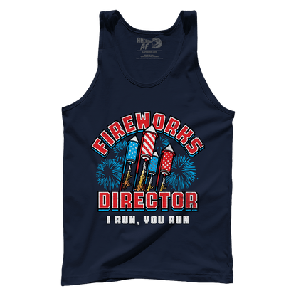 T-shirt Premium Mens Tank / Midnight Navy / XS Fireworks Director