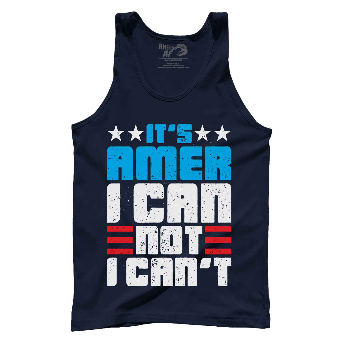 Apparel Premium Mens Tank / Navy / XS Amer I Can