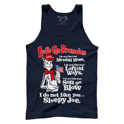 Apparel Premium Mens Tank / Navy / XS IDNL Sleepy Joe