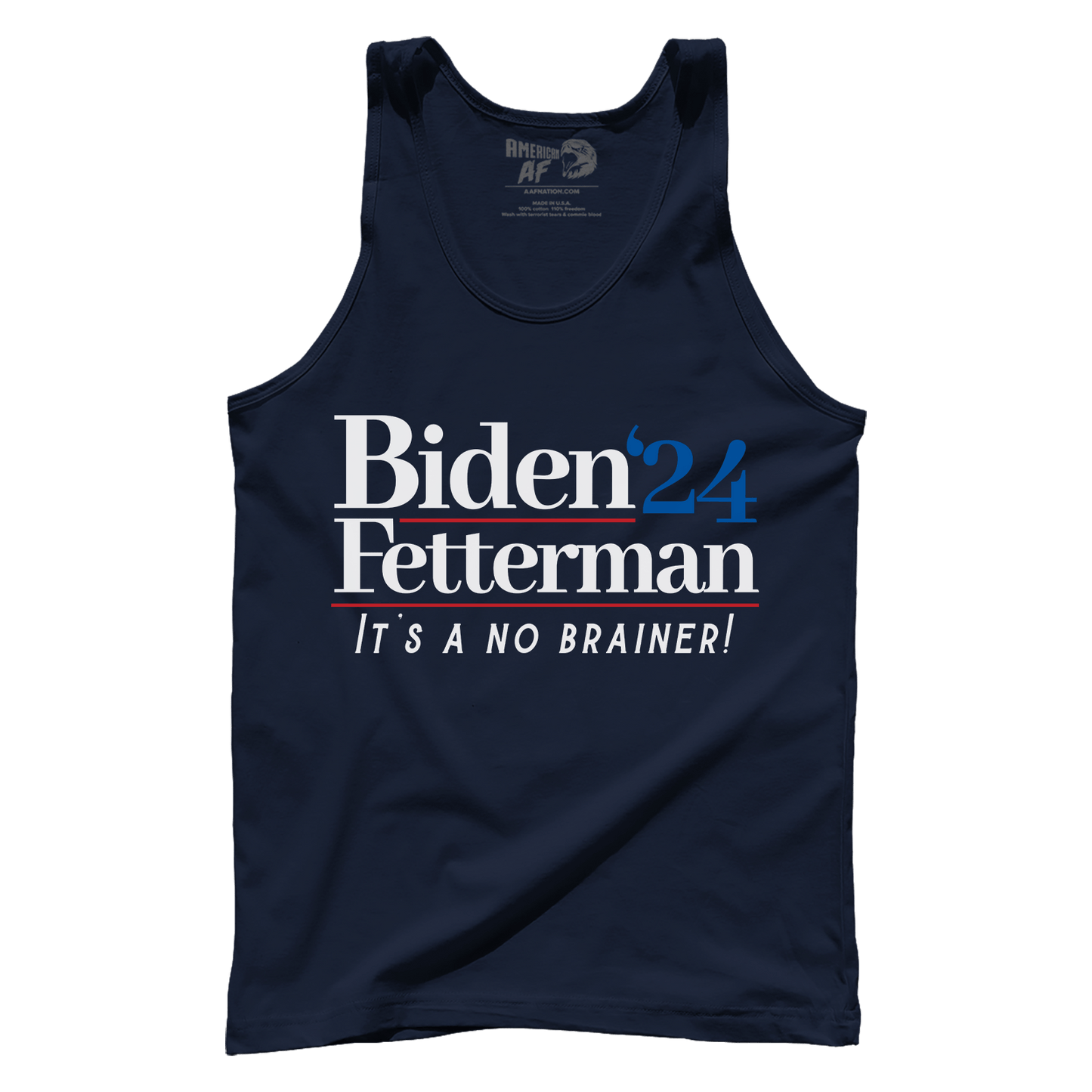 T-shirt Premium Mens Tank / Midnight Navy / XS Biden Fetterman