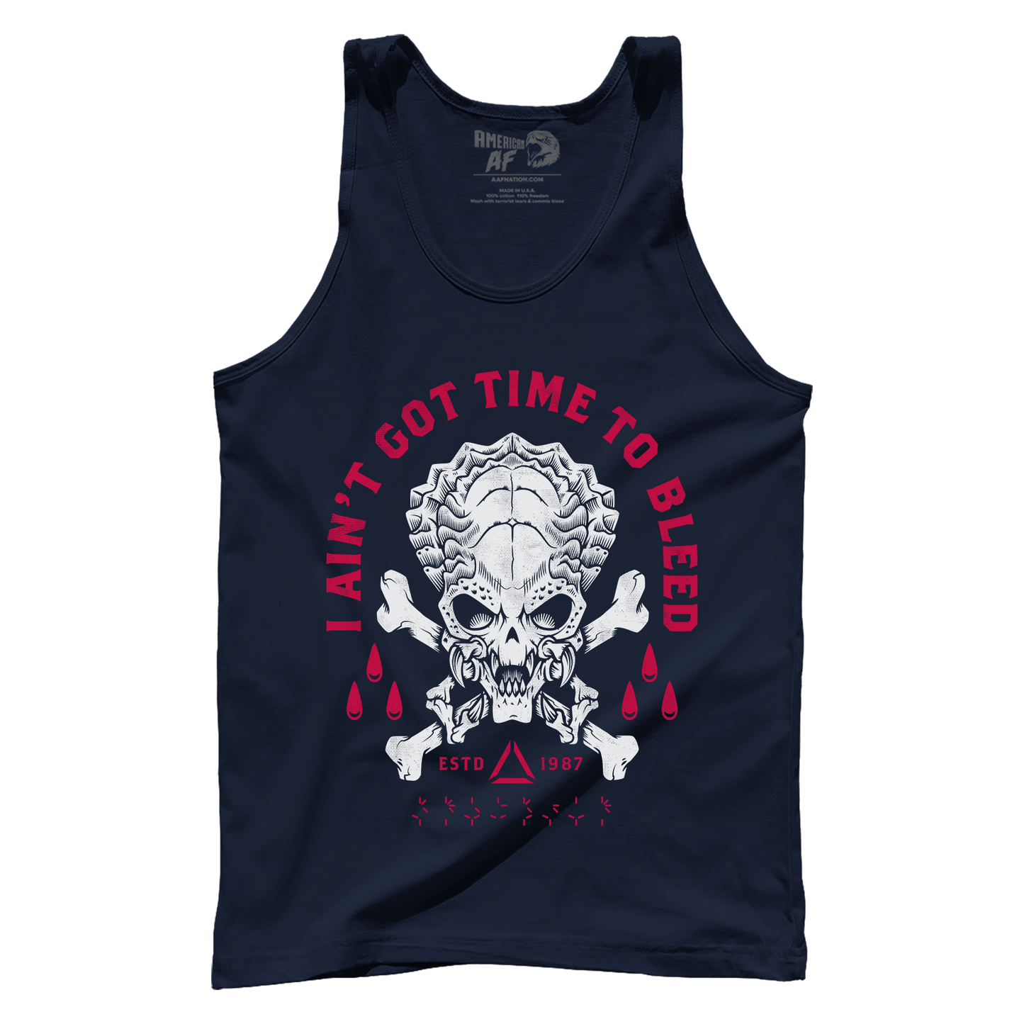 T-shirt Premium Mens Tank / Navy / XS Time To Bleed