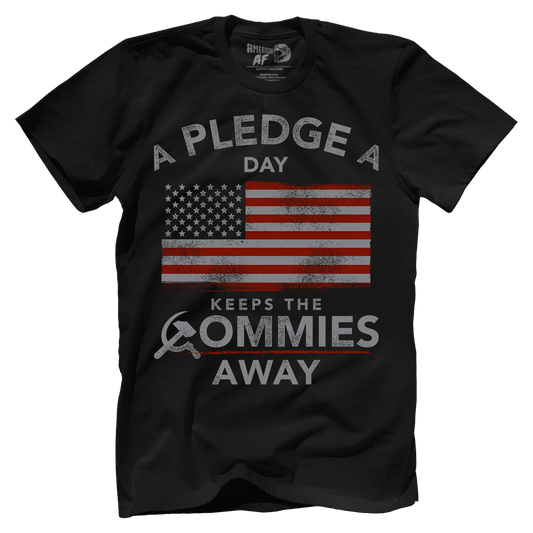 T-shirt Premium Mens Shirt / Black / XS A Pledge a Day Keeps the Commies Away