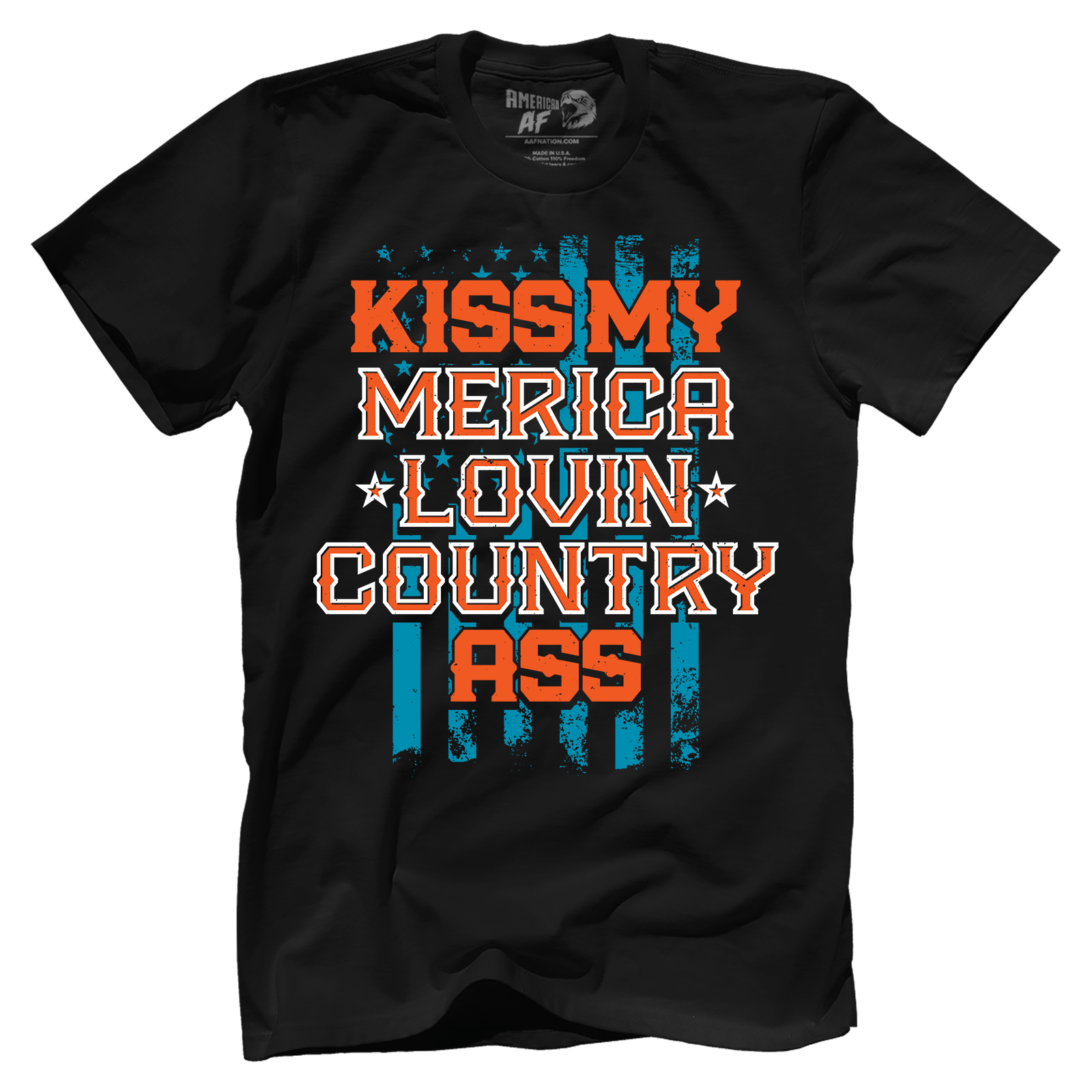 T-shirt Premium Mens Shirt / Black / XS Kiss My Merica Lovin Country