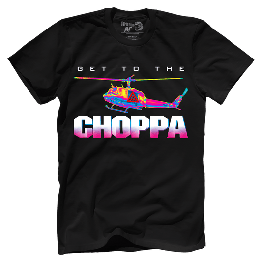 Apparel Premium Mens Shirt / Black / X-Small Get To The Choppa