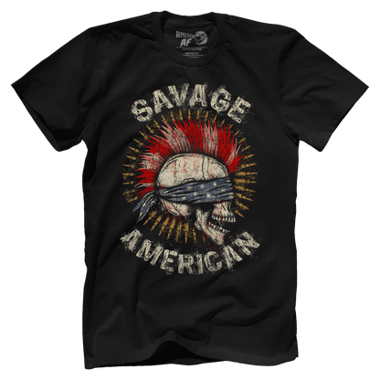 T-shirt Premium Mens Shirt / Black / XS Savage American