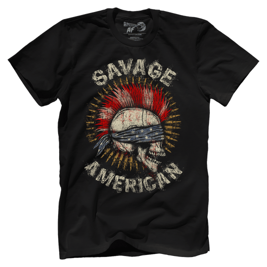 T-shirt Premium Mens Shirt / Black / XS Savage American