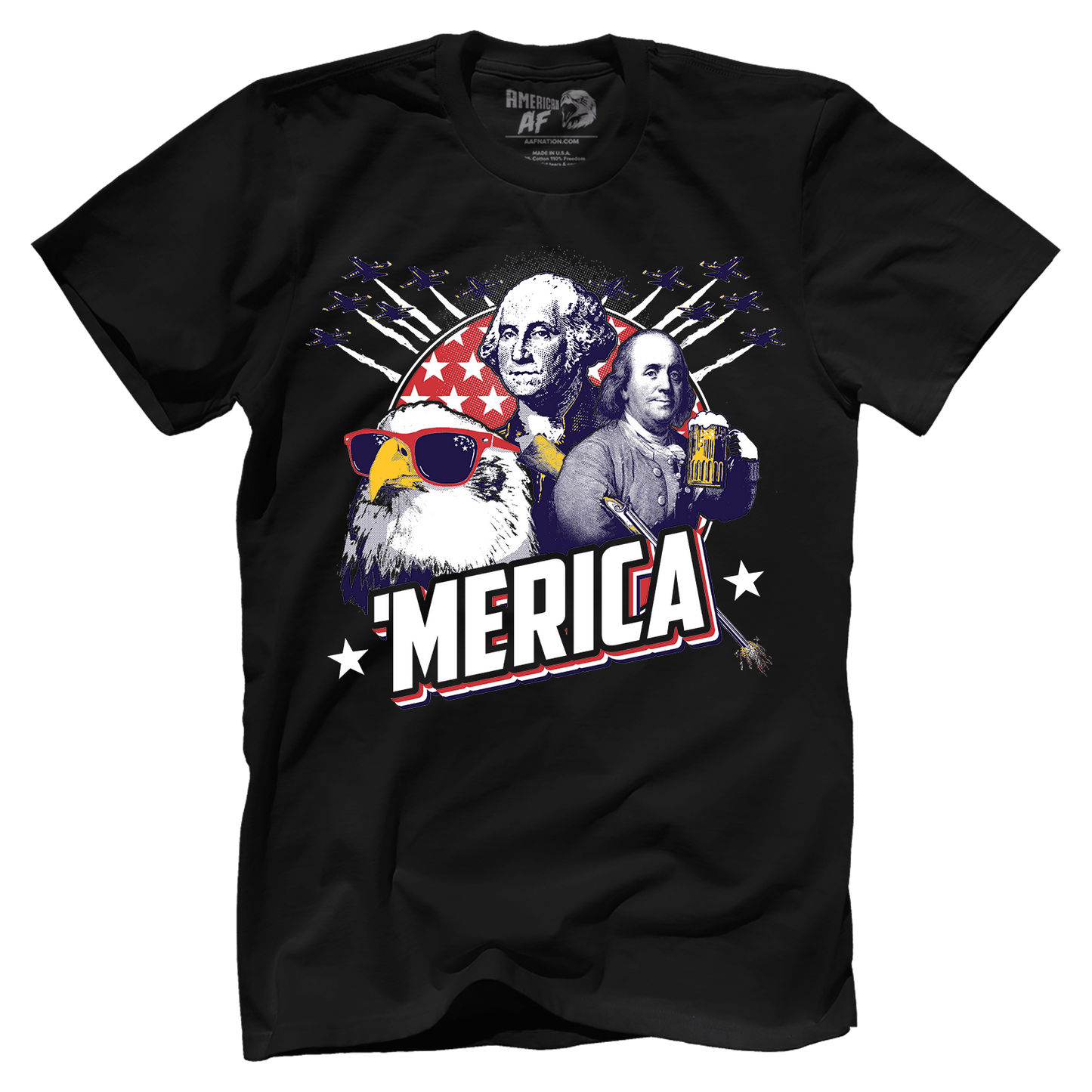 T-shirt Premium Mens Shirt / Black / XS Merica F Yeah