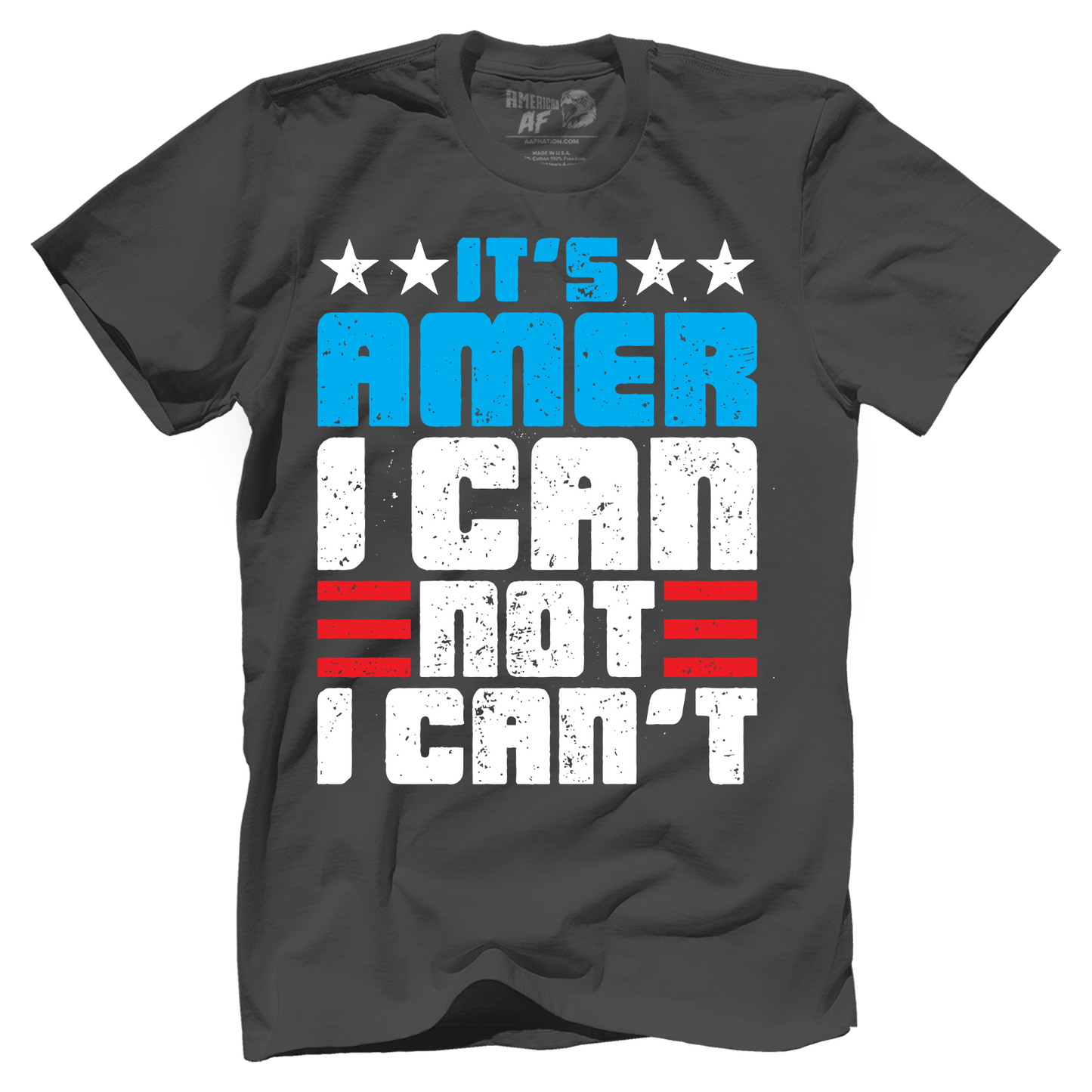 Apparel Premium Mens Shirt / Heavy Metal / XS Amer I Can