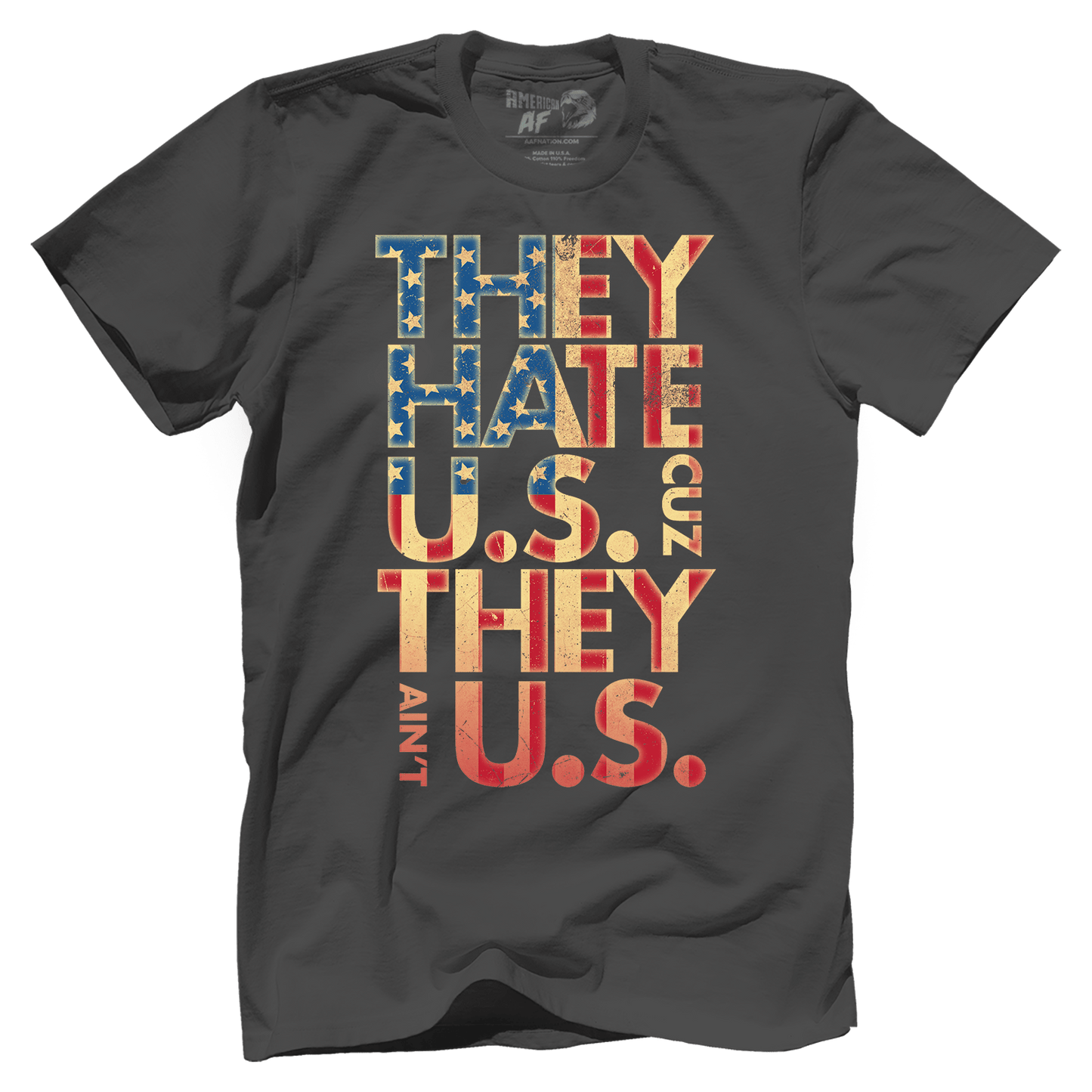 T-shirt Premium Mens Shirt / Heavy Metal / XS They Hate Us 'Cuz They Ain't Us