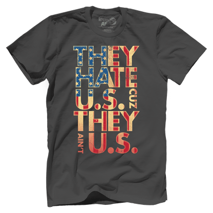 T-shirt Premium Mens Shirt / Heavy Metal / XS They Hate Us 'Cuz They Ain't Us