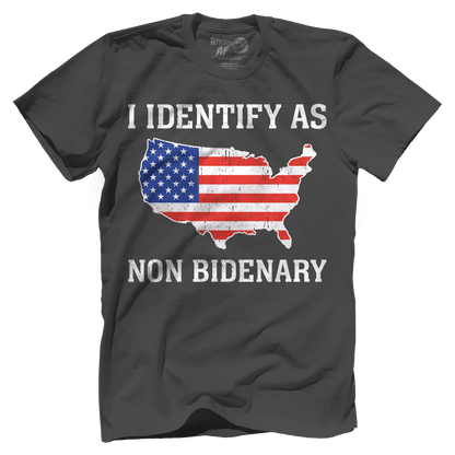 T-shirts Premium Mens Shirt / Heavy Metal / XS I Identify As Non Bidenary