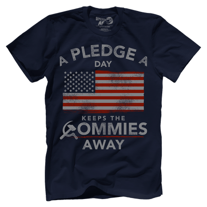 T-shirt Premium Mens Shirt / Midnight Navy / XS A Pledge a Day Keeps the Commies Away