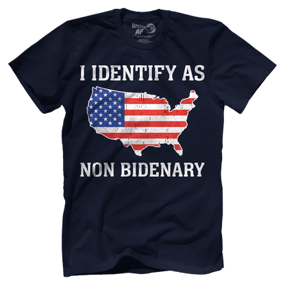 T-shirts Premium Mens Shirt / Midnight Navy / XS I Identify As Non Bidenary