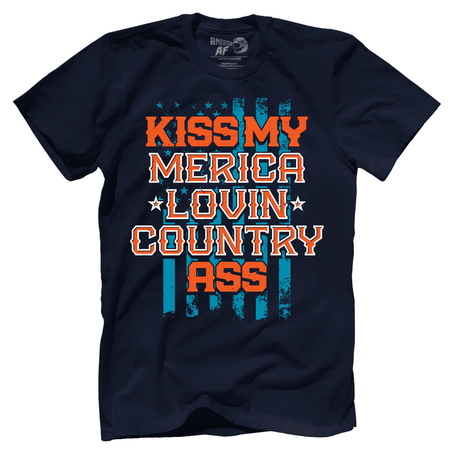 T-shirt Premium Mens Shirt / Midnight Navy / XS Kiss My Merica Lovin Country