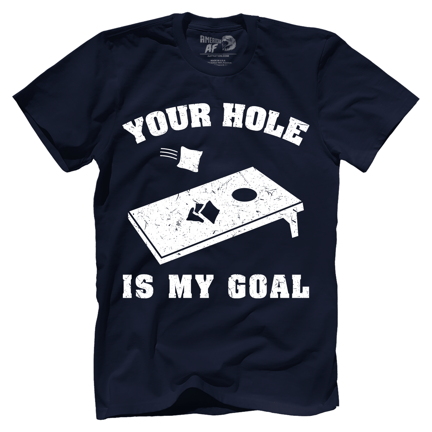 Apparel Premium Mens Shirt / Midnight Navy / XS Your Hole Is My Goal