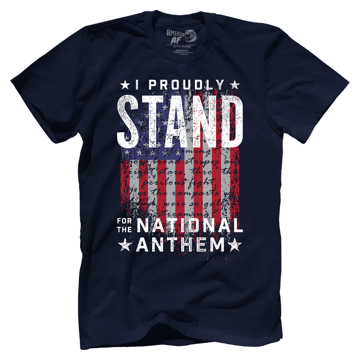 T-shirt Premium Mens Shirt / Midnight Navy / XS I Stand for the Anthem