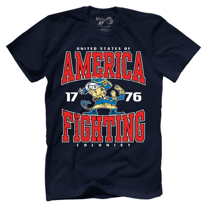 Apparel Premium Mens Shirt / Midnight Navy / XS America Fighting