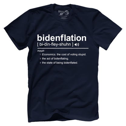 T-shirt Premium Mens Shirt / Midnight Navy / XS Bidenflation