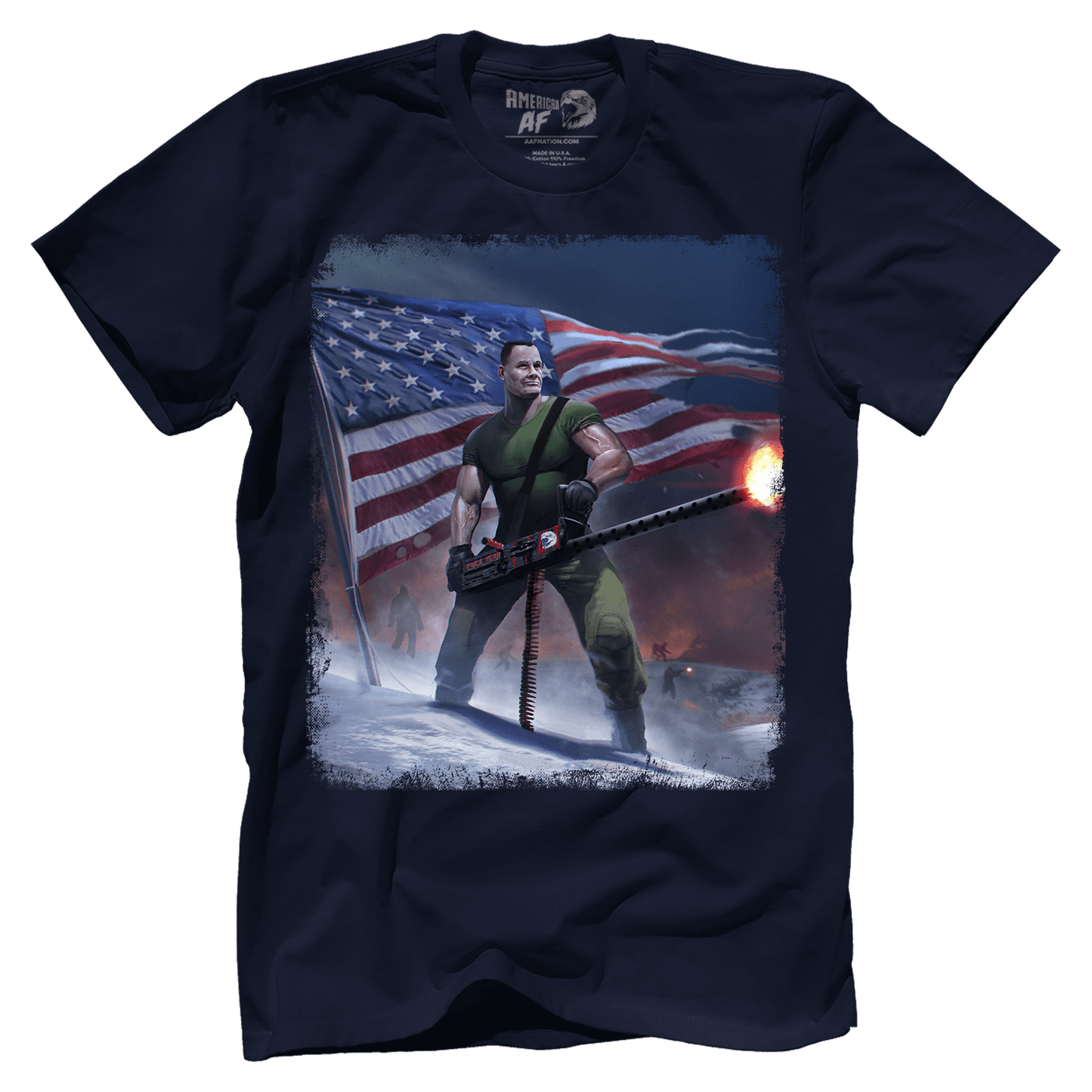 Apparel Premium Mens Shirt / Midnight Navy / XS Chesty Puller Frozen Chosin' Zoom