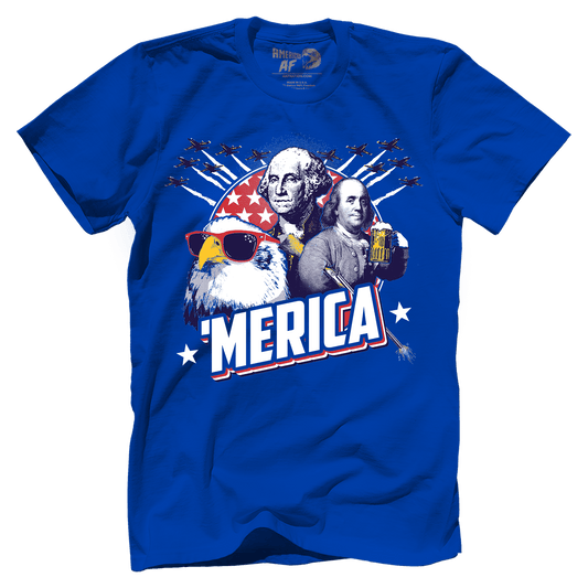 T-shirt Premium Mens Shirt / Royal / XS Merica F Yeah