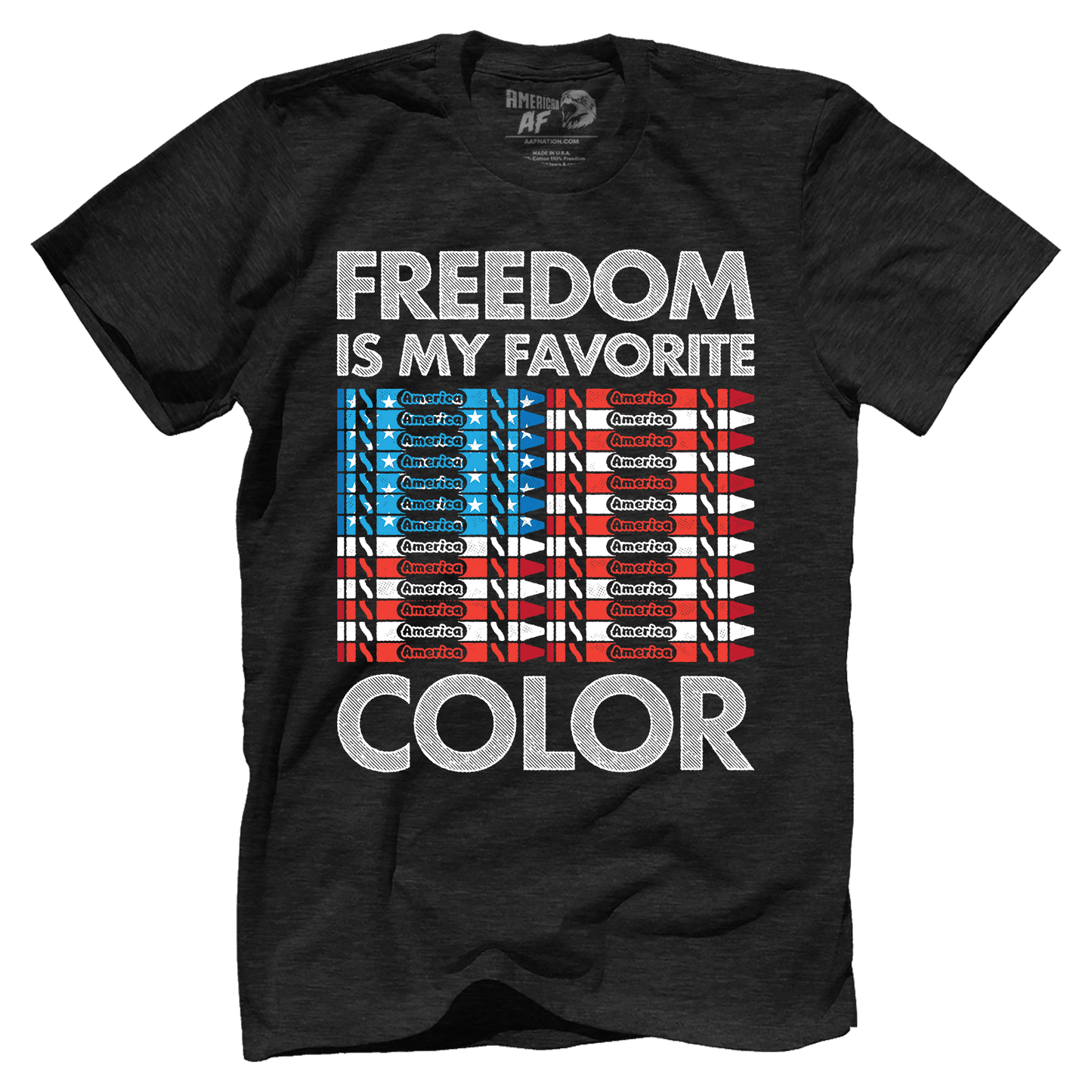 Apparel Premium Mens Triblend Shirt / Vintage Black / S Freedom is my Favorite Color