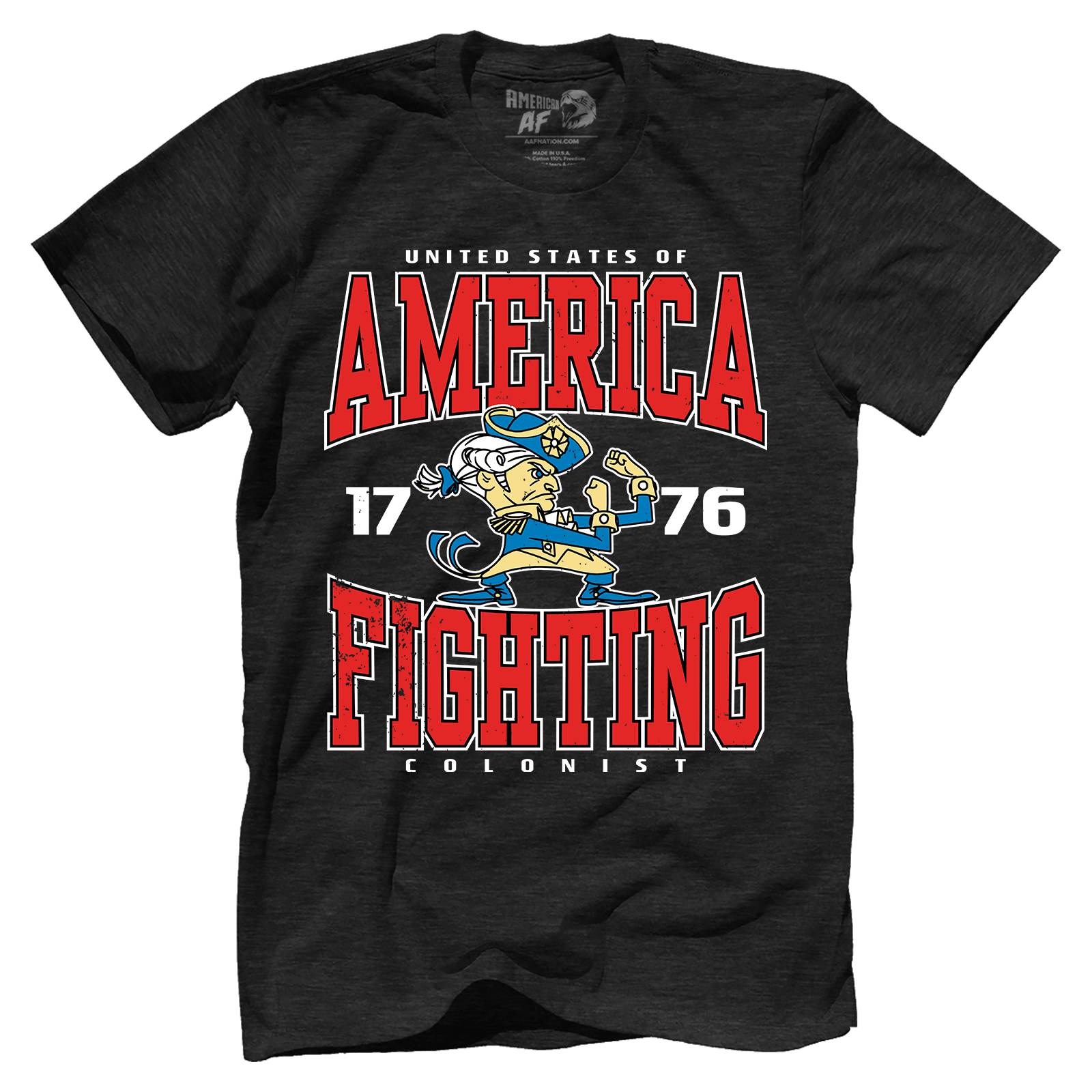 T-shirt Premium Mens Triblend Shirt / Vintage Black / S America Fighting