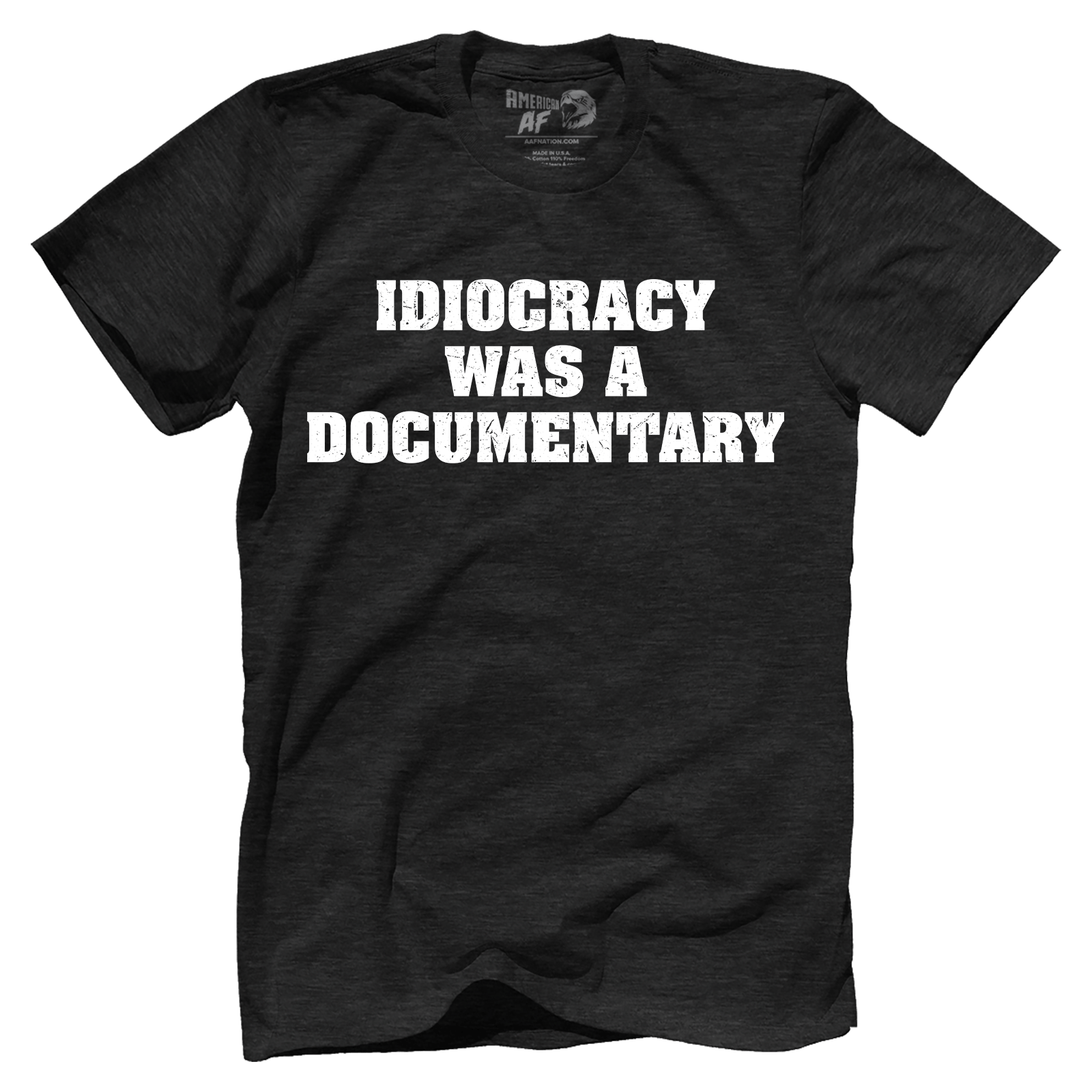 T-shirt Premium Mens Triblend Shirt / Vintage Black / S Idiocracy was a Documentary