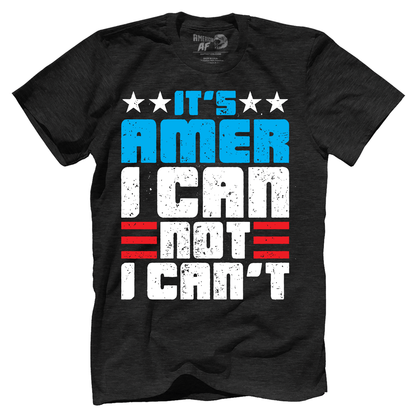 Apparel Premium Mens Triblend Shirt / Vintage Black / S Amer I Can