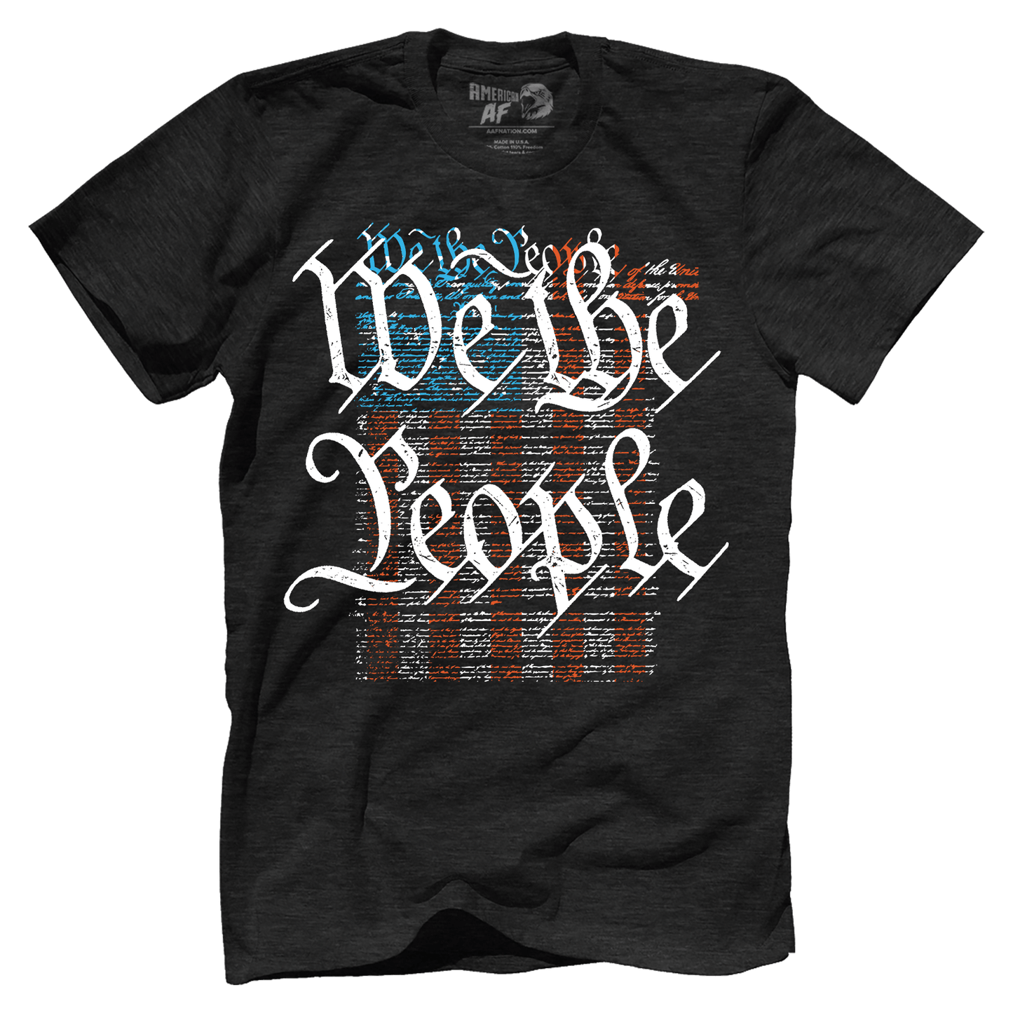 T-shirt Premium Mens Triblend Shirt / Vintage Black / S We The People Flag