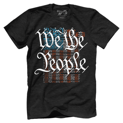 T-shirt Premium Mens Triblend Shirt / Vintage Black / S We The People Flag