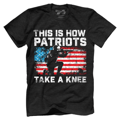 T-shirt Premium Mens Triblend Shirt / Vintage Black / S Patriots Take a Knee