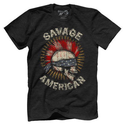 T-shirt Premium Mens Triblend Shirt / Vintage Black / S Savage American