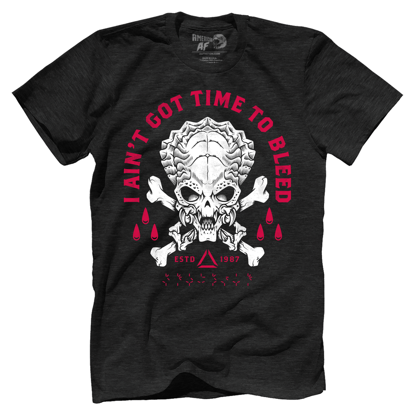 T-shirt Premium Mens Triblend Shirt / Vintage Black / S Time To Bleed