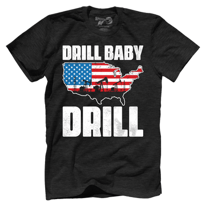 T-shirt Premium Mens Triblend Shirt / Vintage Black / S Drill Baby Drill