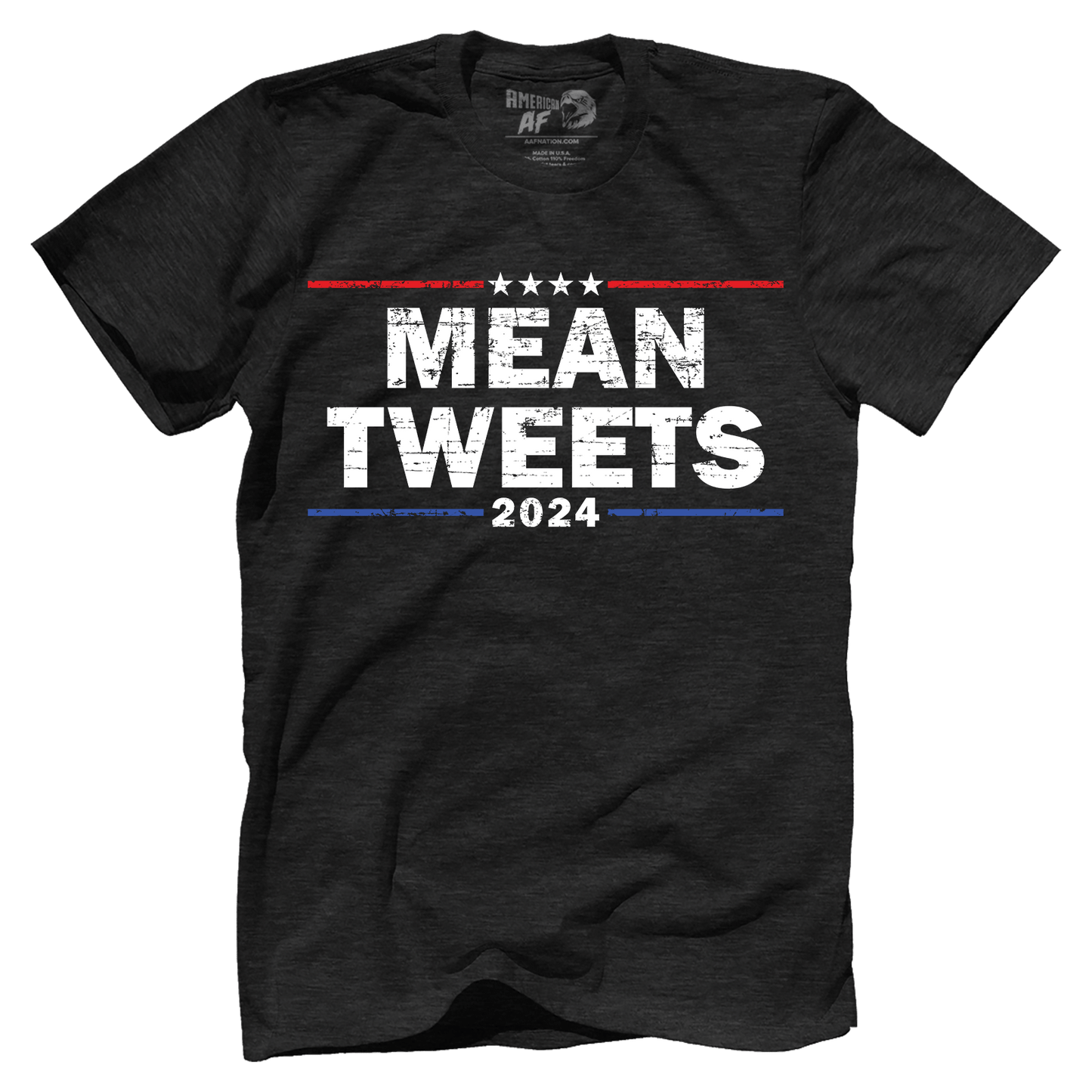 T-shirt Premium Mens Triblend Shirt / Vintage Black / S Mean Tweets 2024