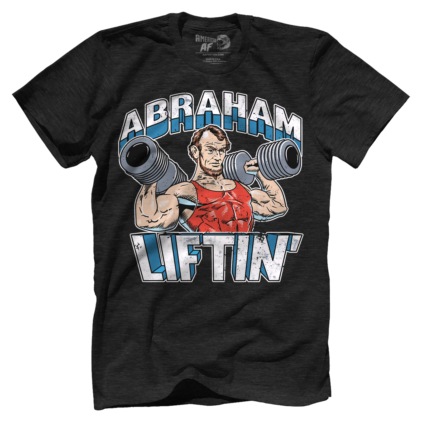 T-shirt Premium Mens Triblend Shirt / Vintage Black / S Abraham Liftin'