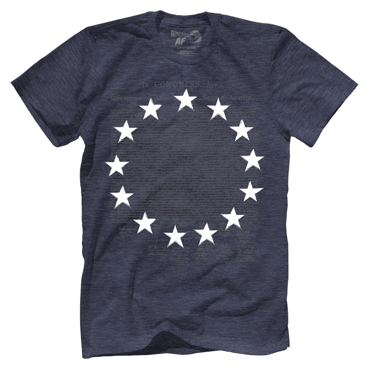 Apparel Premium Mens Triblend Shirt / Vintage Navy / S Betsy Ross 1776