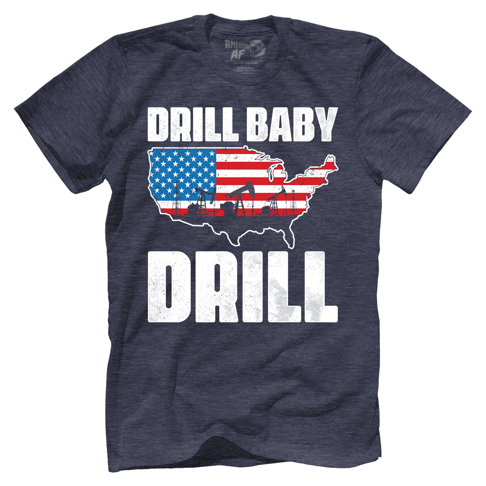 T-shirt Premium Mens Triblend Shirt / Vintage Navy / S Drill Baby Drill