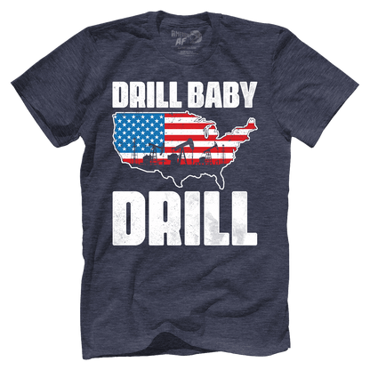 T-shirt Premium Mens Triblend Shirt / Vintage Navy / S Drill Baby Drill