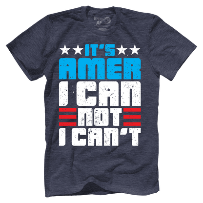 Apparel Premium Mens Triblend Shirt / Vintage Navy / S Amer I Can