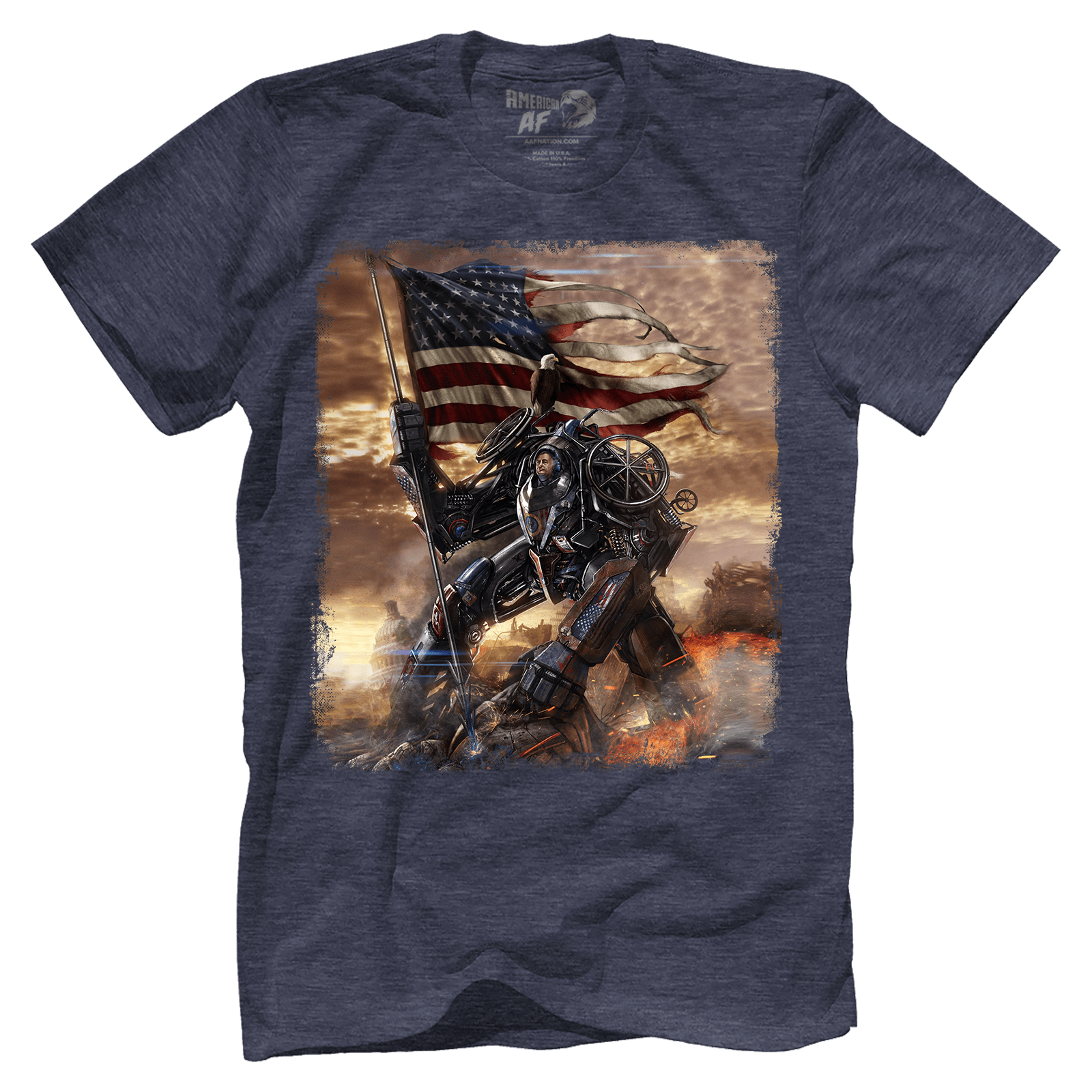 Apparel Premium Mens Triblend Shirt / Vintage Navy / S FDR Battle for America