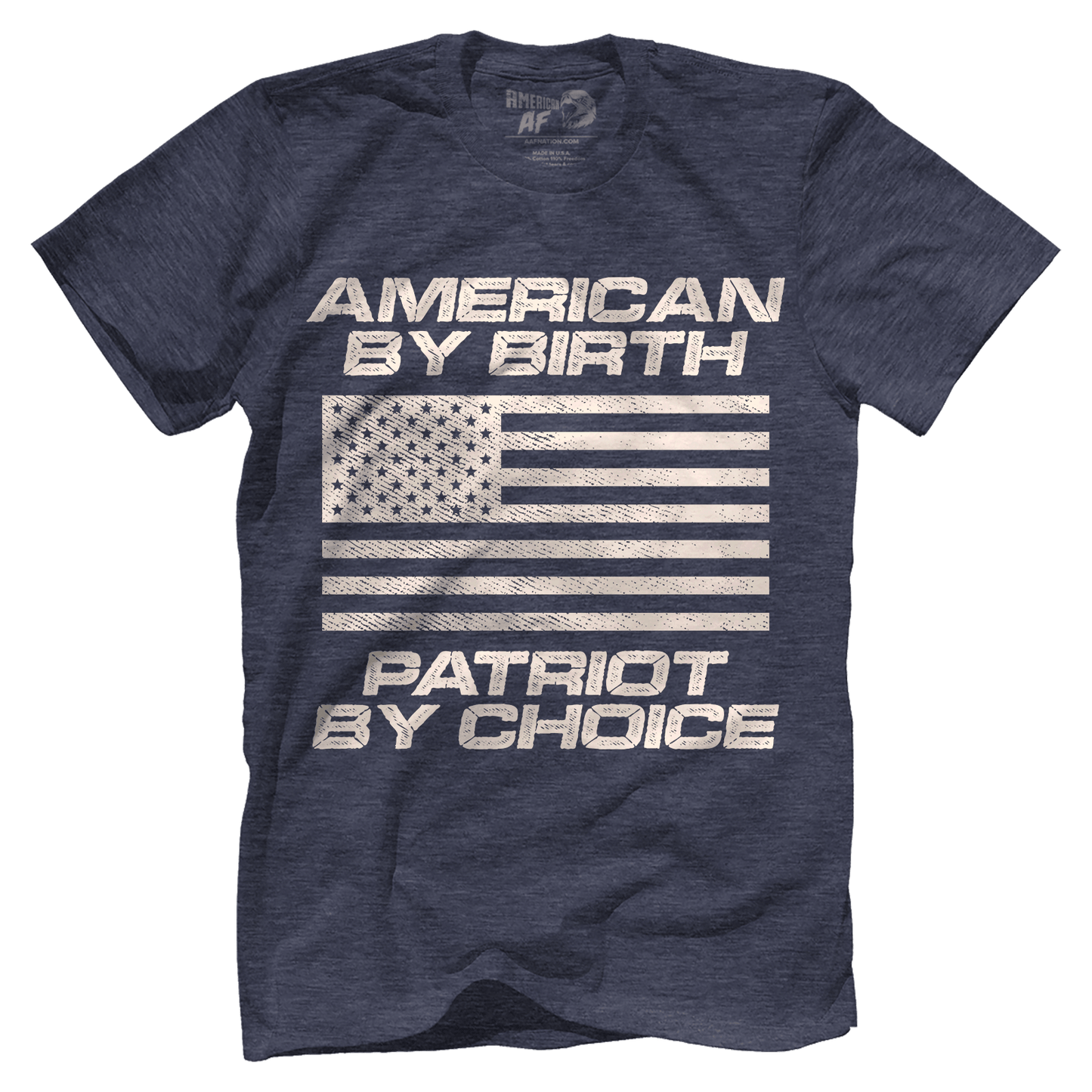 T-shirt Premium Mens Triblend Shirt / Vintage Navy / S American by Birth