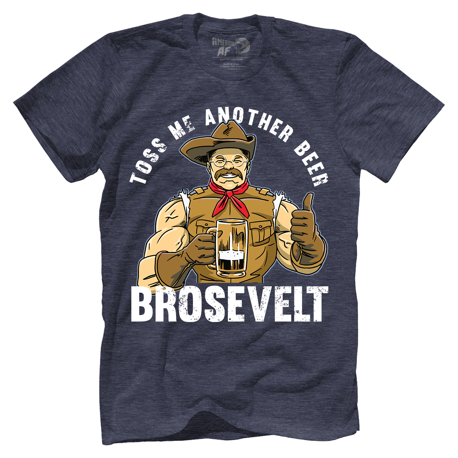 T-shirt Premium Mens Triblend Shirt / Vintage Navy / S Beer Brosevelt