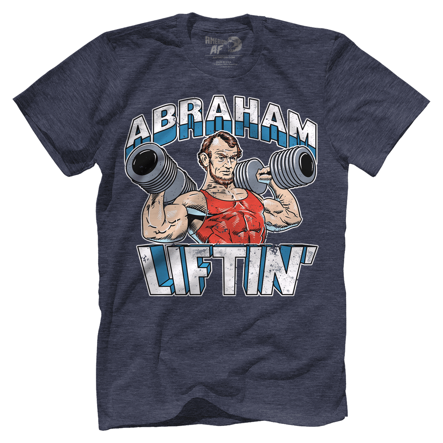 T-shirt Premium Mens Triblend Shirt / Vintage Navy / S Abraham Liftin'