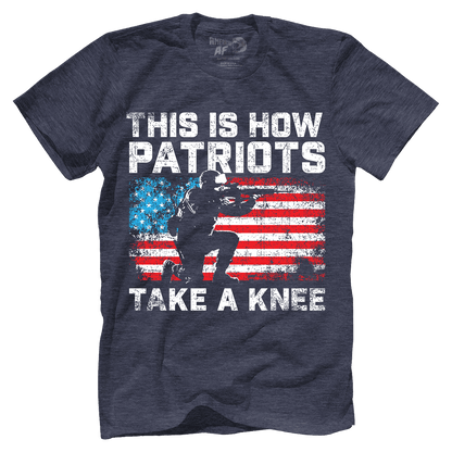 T-shirt Premium Mens Triblend Shirt / Vintage Navy / S Patriots Take a Knee